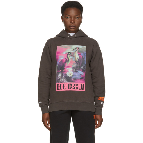 heron preston grey hoodie
