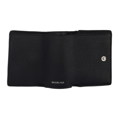 Shop Balenciaga Black Mini Papier Wallet In 1000 Black