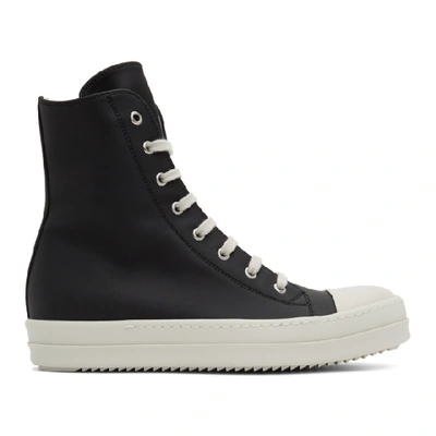 Rick Owens Drkshdw Ramones Hi-top Sneakers In 91 Blk Whte | ModeSens