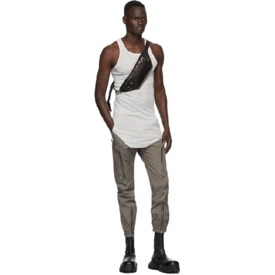 Shop Rick Owens White Basic Tank Top In 110 Chalk White