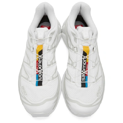 Shop Salomon White Xt-6 Advanced Sneakers