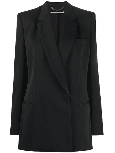 Shop Stella Mccartney Delilah Double-breasted Blazer In Black