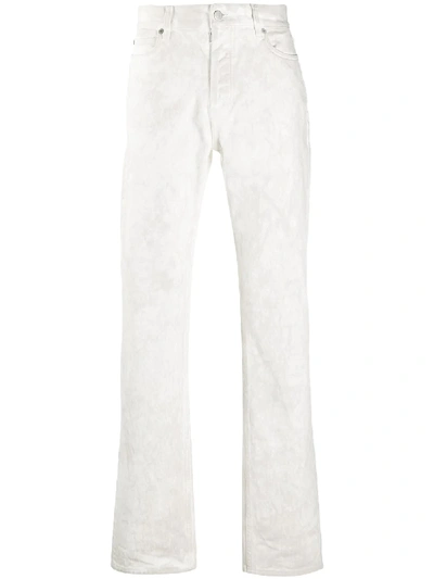 Shop Maison Margiela Distressed-effect Jeans In White