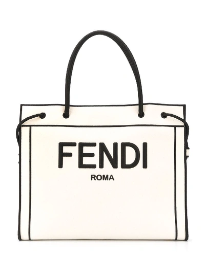 Shop Fendi Shopper Bag In Black