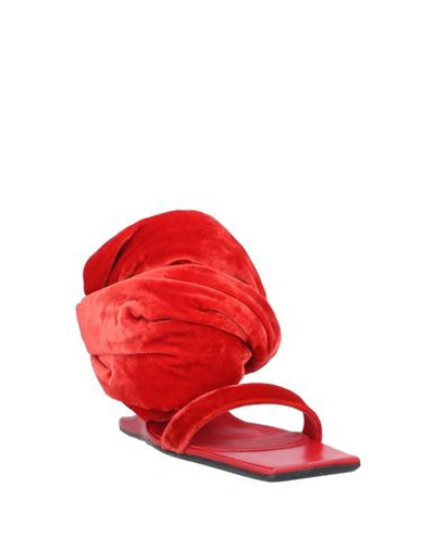 Shop Rick Owens Sandals In Red