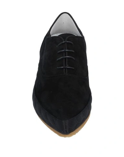 Shop Philippe Model Woman Lace-up Shoes Black Size 8 Soft Leather