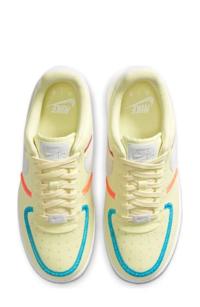 Shop Nike Air Force 1 '07 Lx Sneaker In Life Lime/ White/ Laser Blue