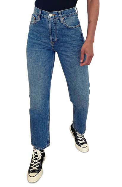 topshop authentic straight leg jeans