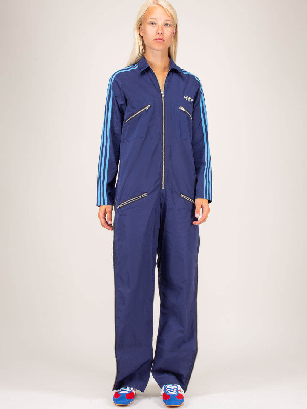 navy blue adidas jumpsuit