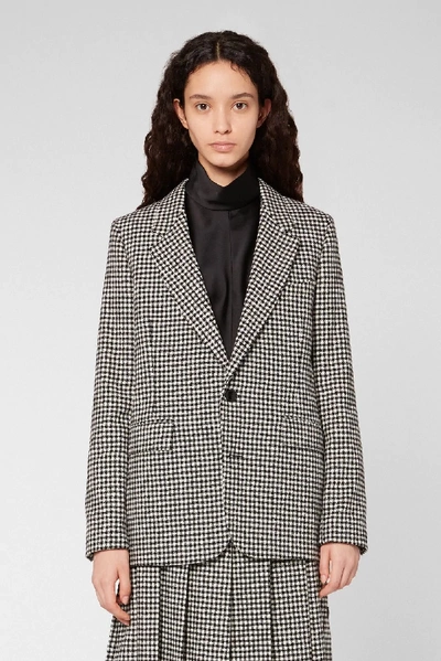 Shop Ami Alexandre Mattiussi Lined Two Buttons Jacket In Black