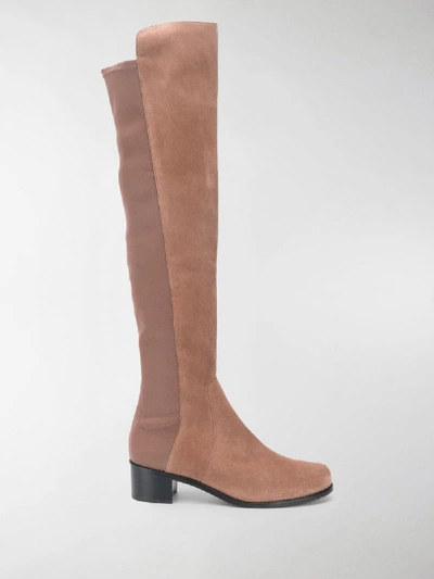 Shop Stuart Weitzman Reserve Knee-length Boots In Brown