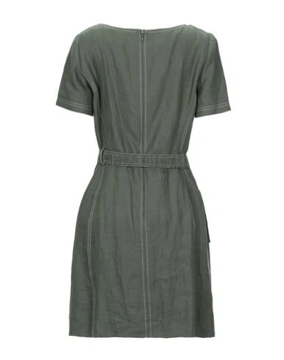 Shop Tory Burch Short Dresses In Military Green