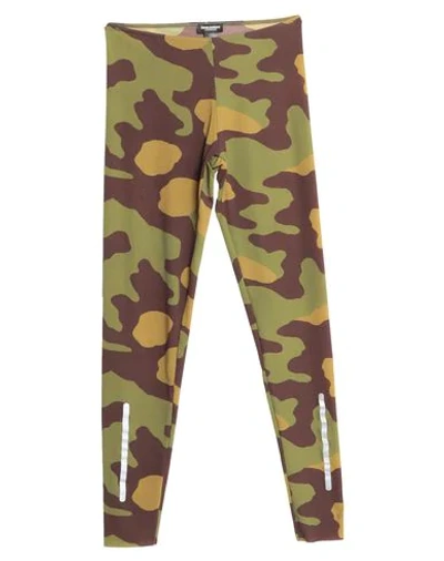 Shop Dsquared2 Leggings In Military Green