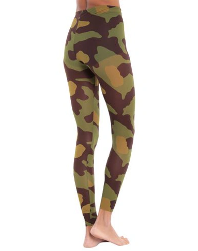 Shop Dsquared2 Leggings In Military Green