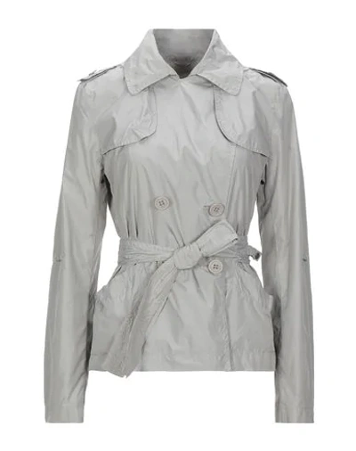 Shop Add Belted Coats In Grey