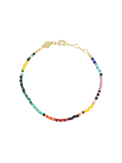 Shop Anni Lu 'rainbow' Perlenarmband In Yellow