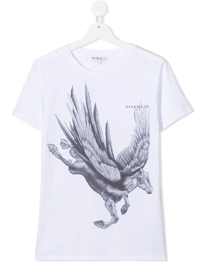 Shop Givenchy Pegasus Print T-shirt In White