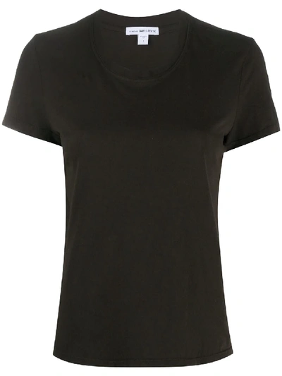 Shop James Perse Short-sleeve Fitted T-shirt In Brown