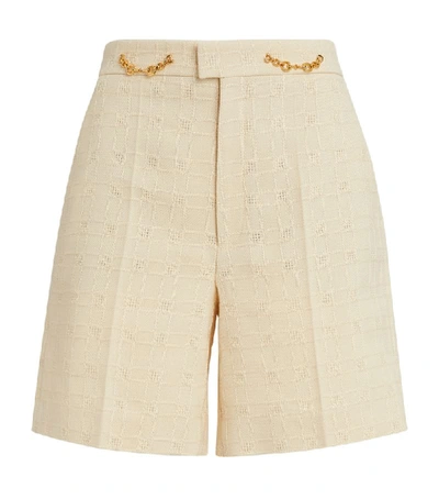 Shop Gucci Horsebit Tweed Shorts