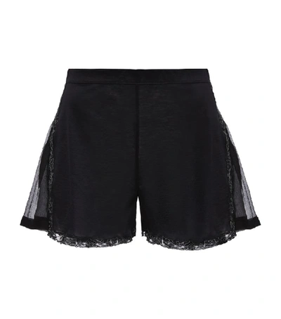 Shop La Perla Clea Cotton Chiffon Shorts