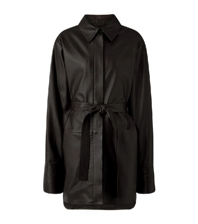 Shop Joseph Jason Short Leather Coat