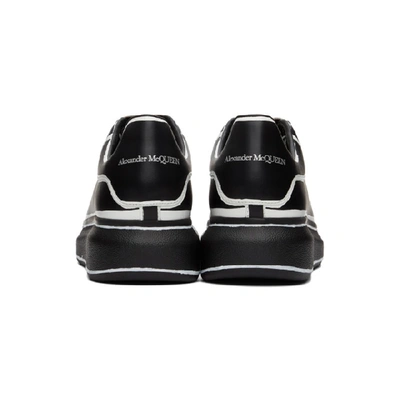 Shop Alexander Mcqueen Black And White Outline Oversized Sneakers In 1070 Blkwht