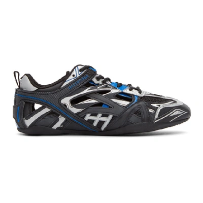 Shop Balenciaga Black & Blue Drive Sneakers In 1041black/