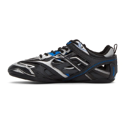 Shop Balenciaga Black & Blue Drive Sneakers In 1041black/