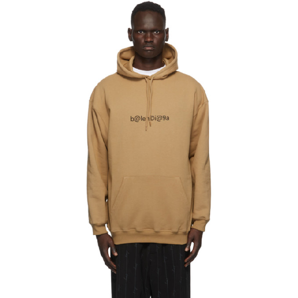 balenciaga tan hoodie