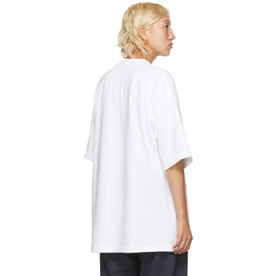Shop Balenciaga White Gym Wear T-shirt In 9000 White