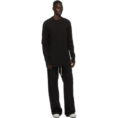 Shop Rick Owens Drkshdw Black Hustler Long Sleeve T-shirt In 09 Black