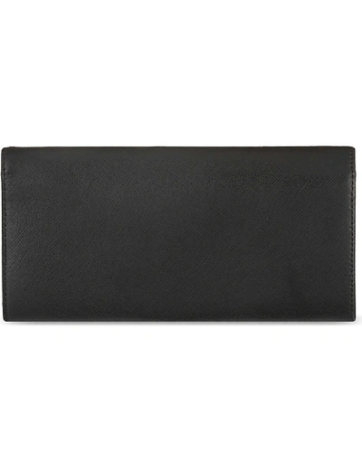 Shop Vivienne Westwood Logo-embellished Leather Wallet In Nero