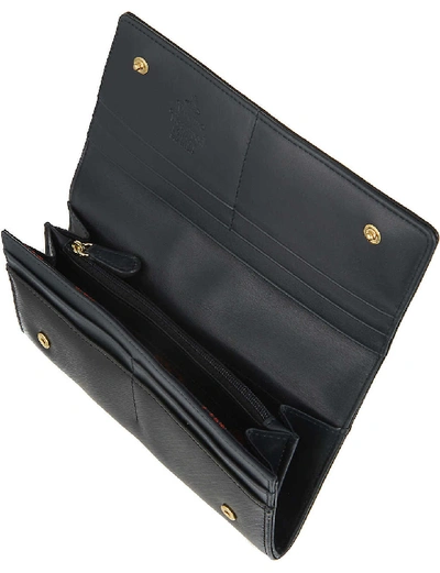 Shop Vivienne Westwood Logo-embellished Leather Wallet In Nero