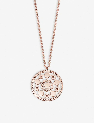 Shop Astley Clarke Icon Nova Medium 14ct Rose-gold, Opal And Diamond Necklace