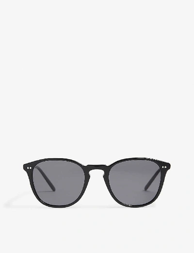 Shop Oliver Peoples Women's Black Ov5414 Forman La Phantos-frame Sunglasses