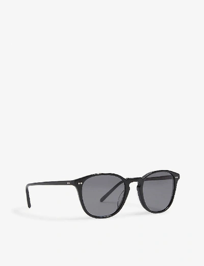 Oliver Peoples Men's Forman L.a. Polarized Round Acetate Sunglasses In Grey  Polar | ModeSens