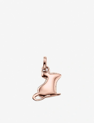 Shop Monica Vinader Ronnie The Rat 18ct Rose Gold-plated Vermeil Silver Chinese Zodiac Charm In 18 Ct Rose Gold