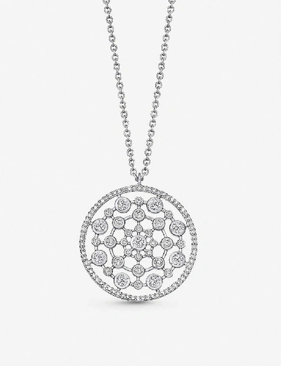 Shop Astley Clarke Icon Nova 14ct White-gold And Diamond Pendant