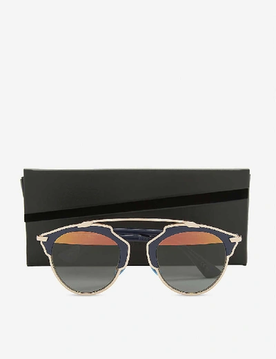 Shop Dior So Real Pop Oval-frame Sunglasses