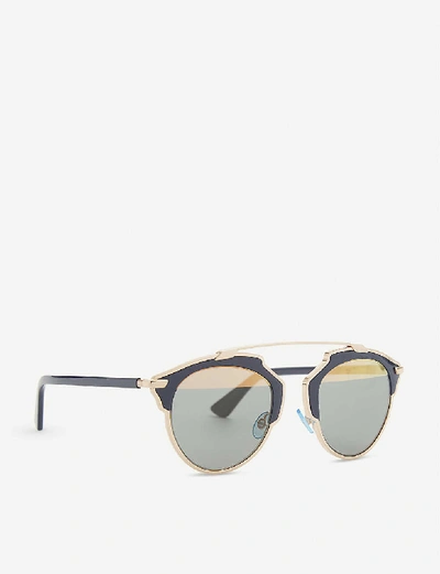 Shop Dior So Real Pop Oval-frame Sunglasses