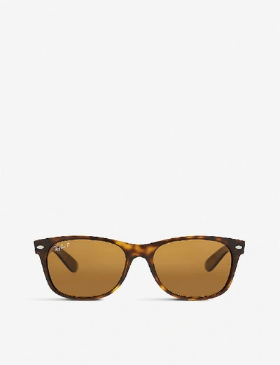 Ray Ban Ray-ban Mens Green Rb2132 New Wayfarer Tortoiseshell Sunglasses In Tortoise