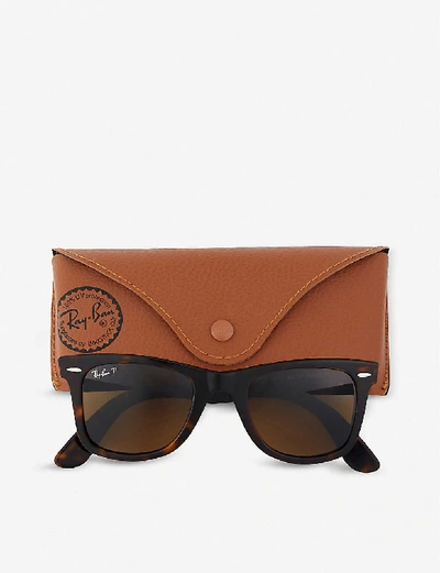 Ray Ban Ray-ban Mens Matte Havana Tortoiseshell Finish Wayfarer Sunglasses Rb2132 52 In Matte Havana