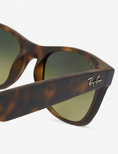Ray Ban Ray-ban Mens Matte Havana Tortoiseshell Finish Wayfarer Sunglasses Rb2132 52 In Matte Havana