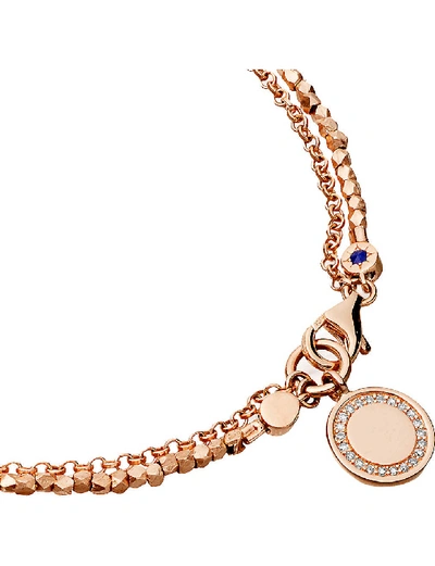 Astley Clarke Rose Gold Plated Vermeil Silver Cosmos White Sapphire Biography Bracelet