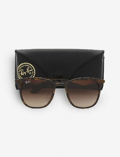 Shop Ray Ban Ray-ban Women's Matte Havana Rb4278 Tortoiseshell Sunglasses