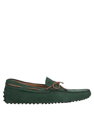 Shop Tod's Loafers In Deep Jade