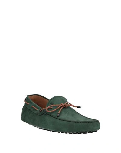 Shop Tod's Loafers In Deep Jade