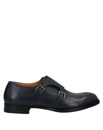 Shop A.testoni Loafers In Dark Blue