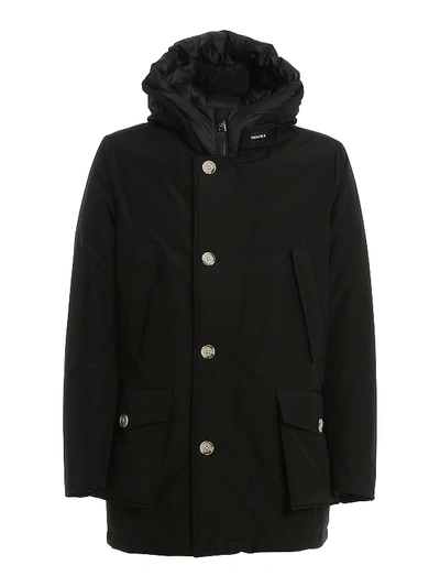 Shop Woolrich Arctic Parka Nf Padded Coat In Black