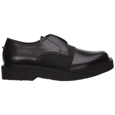 Shop Neil Barrett Men's Classic Leather Formal Shoes Slip On In Black